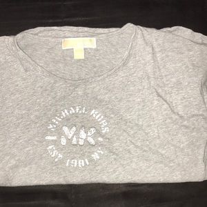 Michael Kohrs short sleeve grey t-shirt
